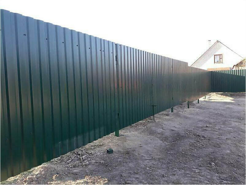 Забор, ворота, калитка из зеленого профлиста 150м фото 5 в Старой Руссе