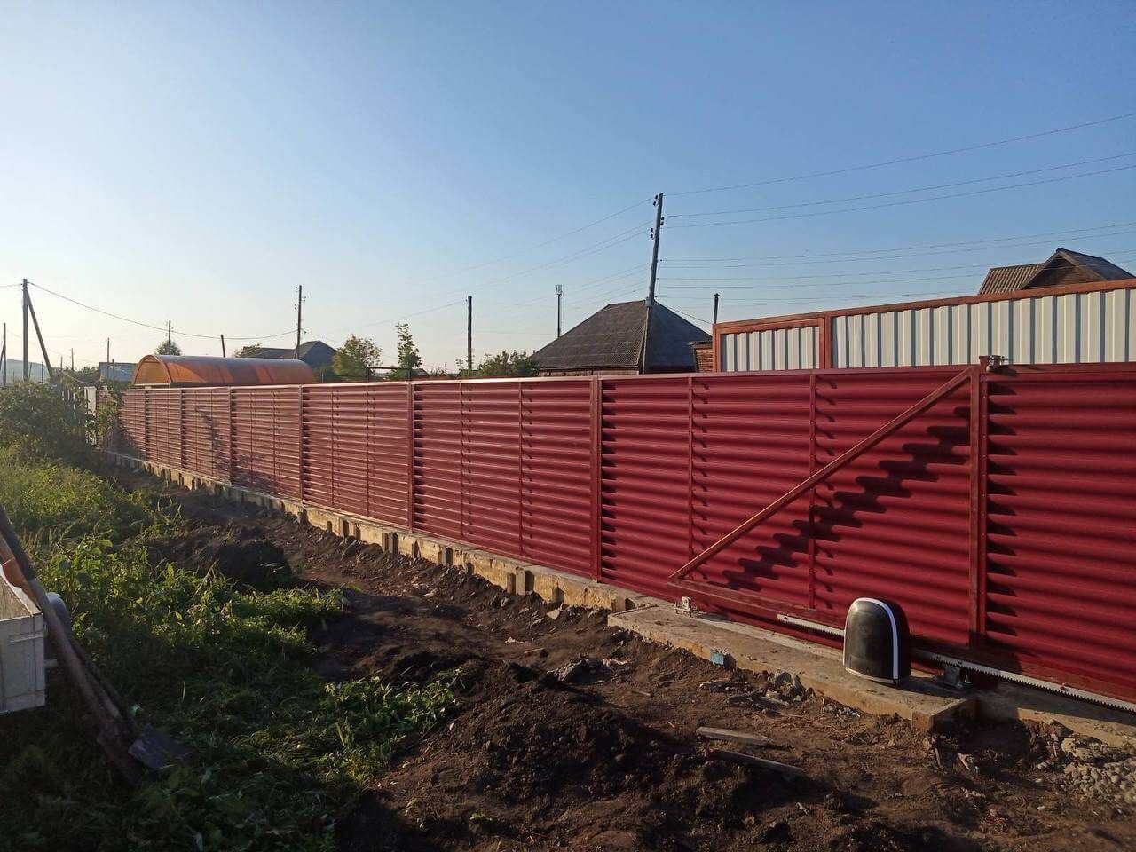 Забор-жалюзи 44м RAL3005/3005 Красное Вино двусторонний фото 3 в Старой Руссе